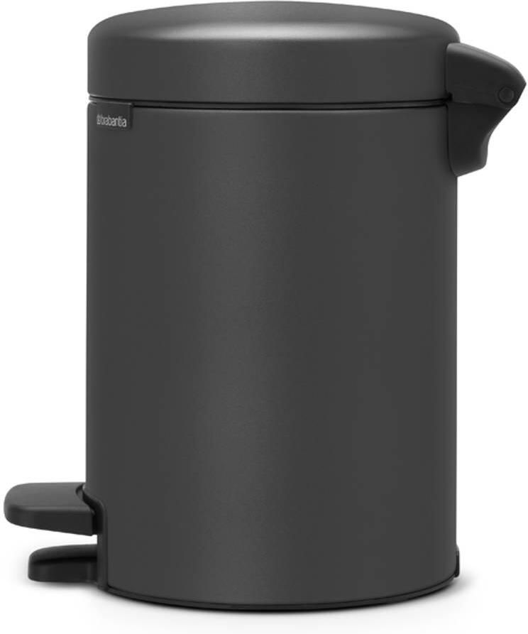 Brabantia NewIcon pedaalemmer 3L met kunststof binnenemmer Mineral Infinite Grey - Foto 2