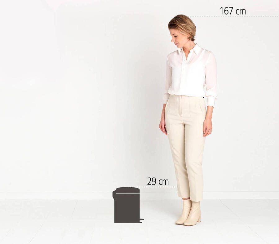 Brabantia NewIcon pedaalemmer 5 liter met kunststof binnenemmer Dreamy Blue - Foto 2