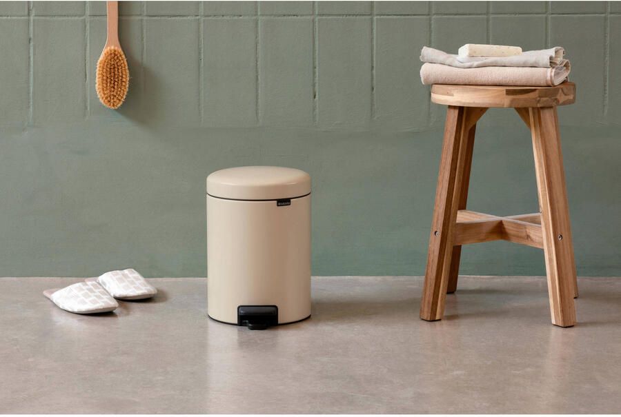 Brabantia NewIcon pedaalemmer 3 liter met kunststof binnenemmer Soft Beige - Foto 4