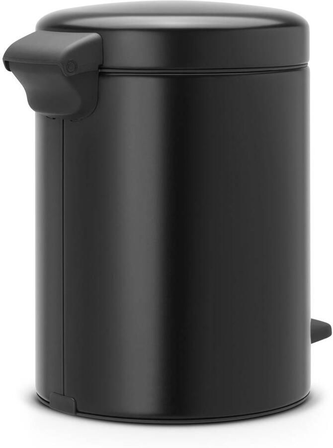 Brabantia Pedaalemmer 5 liter 'newIcon' met kunststof binnenemmer Matt Black