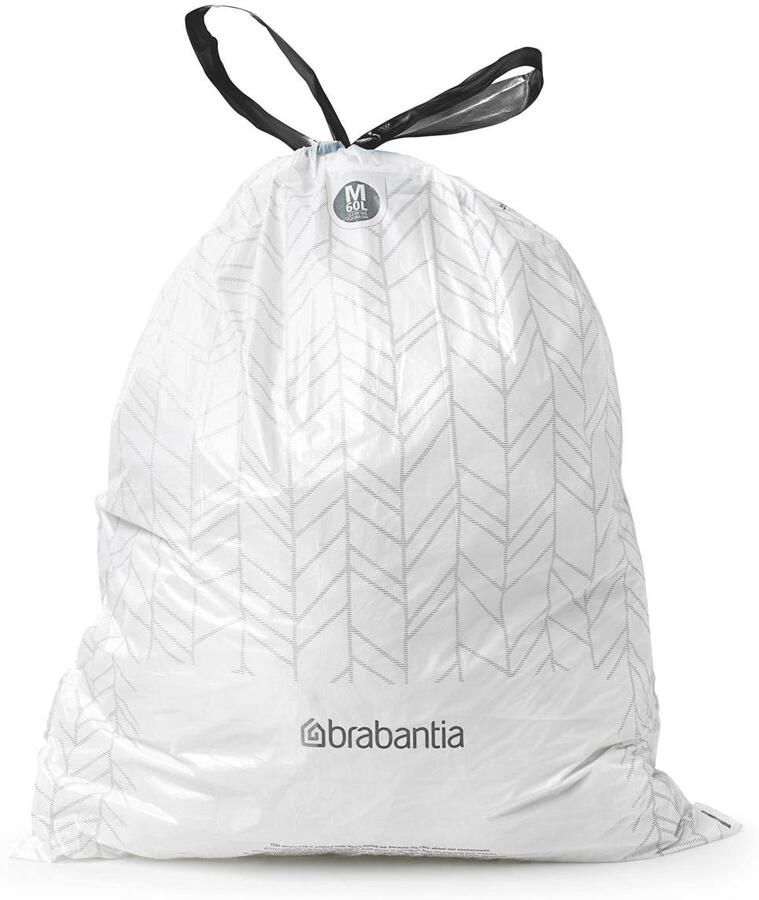Brabantia Type M PerfectFit Jaarverpakking Afvalzak 60 Liter 120 Stuks