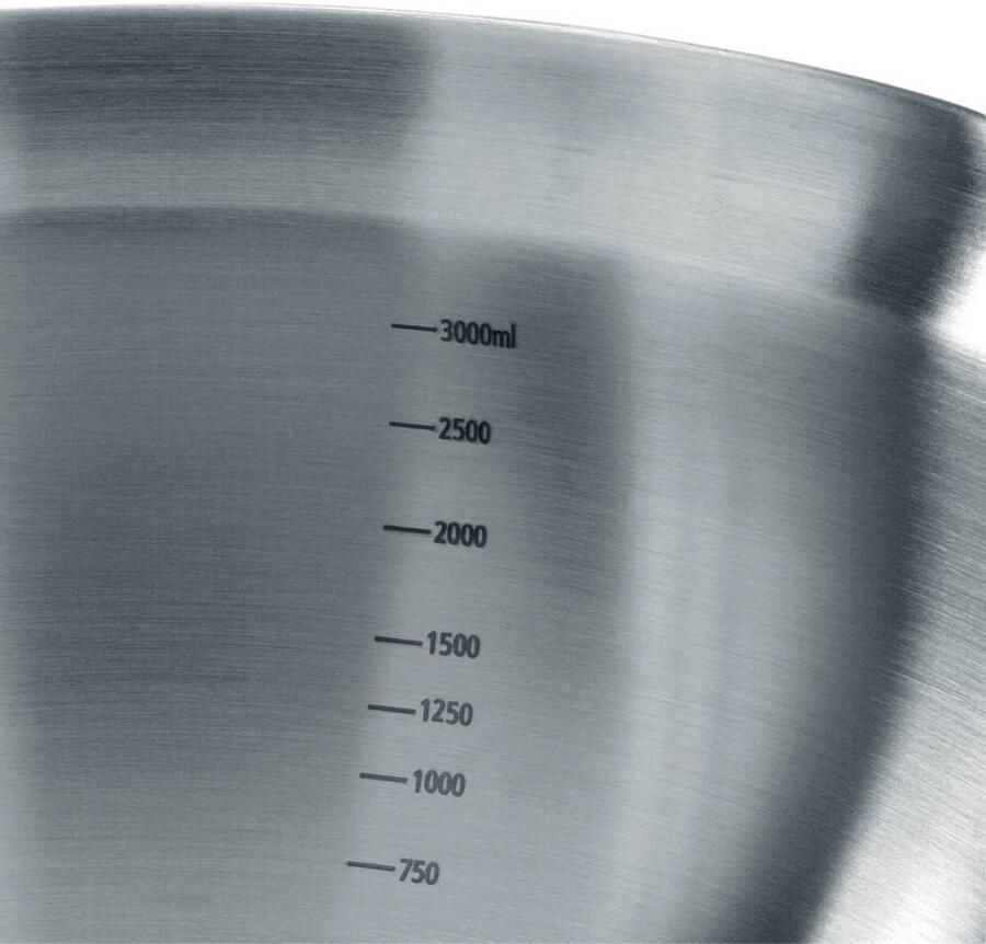 Brabantia Mengschaal beslagkom met antislip bodem 3 0 liter Matt Steel - Foto 5