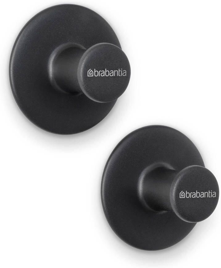 Brabantia ReNew Handdoekhaakjes Set van 2 Dark Grey - Foto 2