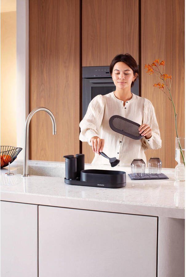 Brabantia SinkStyle Organiser Set 3-delig (organiser zeep- en afwasmiddeldispenser) Mineral Infinite Grey - Foto 2