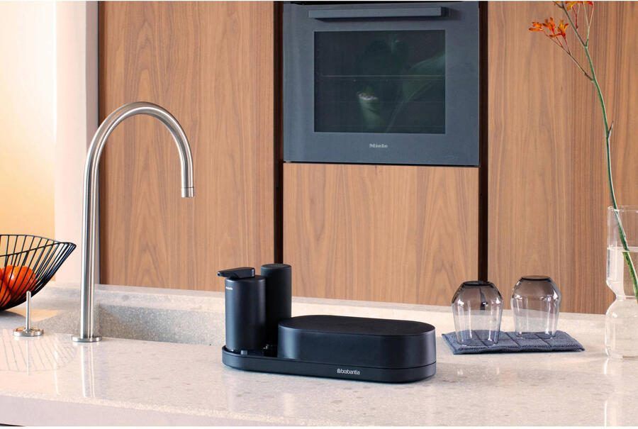 Brabantia SinkStyle Organiser Set 3-delig (organiser zeep- en afwasmiddeldispenser) Mineral Infinite Grey - Foto 3