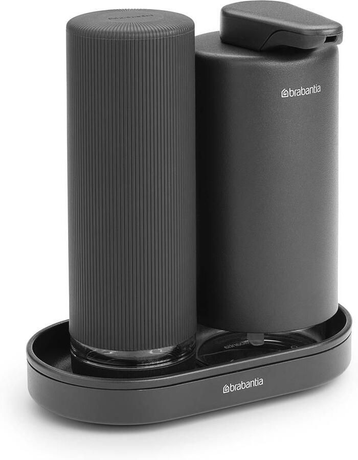 Brabantia SinkStyle Zeepdispenser Set 2x 200 ml Mineral Infinite Grey - Foto 4