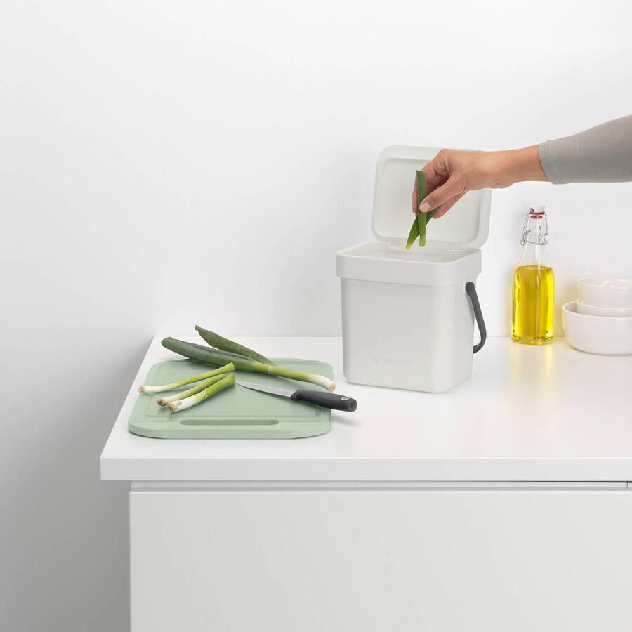 Brabantia Sort & Go Prullenbak 6 liter Light Grey