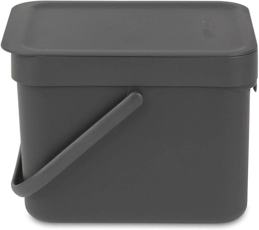 Brabantia Sort & Go Prullenbak 6 liter Dark Grey - Foto 4
