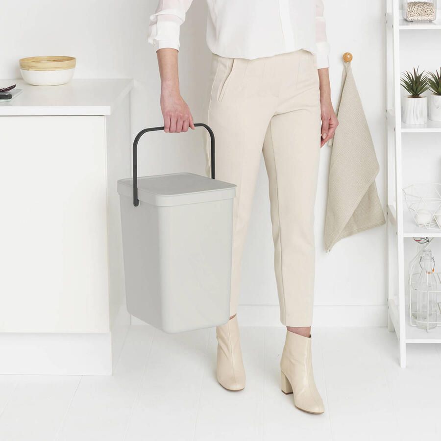 Brabantia Sort & Go afvalemmer 25 liter Light Grey - Foto 1