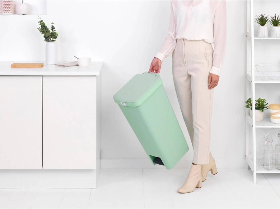 Brabantia StepUp Prullenbak Pedaalemmer 40 liter Jade Green - Foto 5