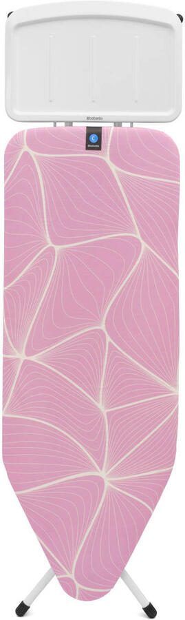 Brabantia Strijkplank C 124x45 cm Lilac Waves met solide stoomunithouder