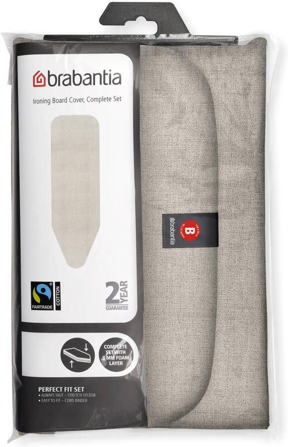 Brabantia strijkplankhoes B 124 x 38 cm Complete Set Denim Grey - Foto 3