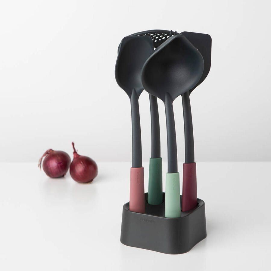 Brabantia Tasty+ Keukengerei Set met Houder 4-delig Mixed Colours - Foto 3