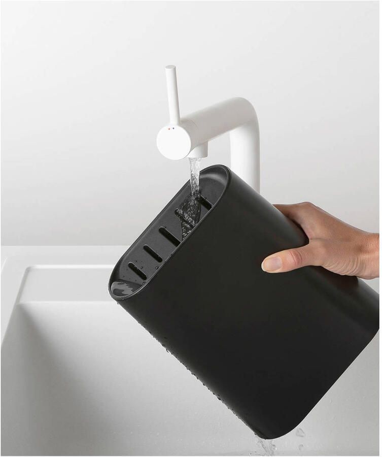 Brabantia Tasty+ Messenset met Messenblok Dark Grey - Foto 6