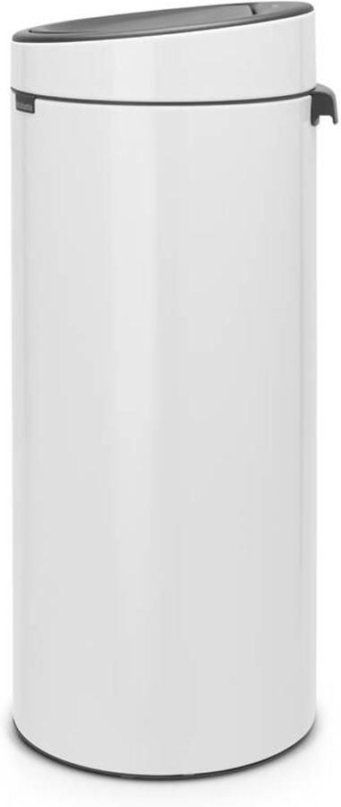 Brabantia Touch Bin afvalemmer 30 liter met kunststof binnenemmer White
