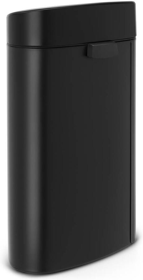 Brabantia Touch Bin afvalemmer 40 liter met kunststof binnenemmer Matt Black - Foto 3