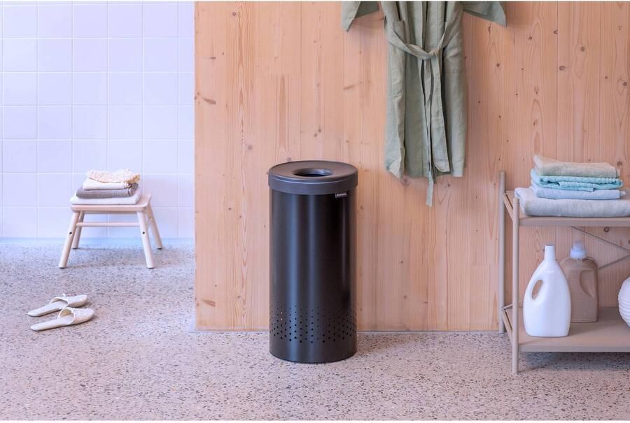 Brabantia Wasbox 35 liter kunststof deksel Matt Black (35 liter) - Foto 2