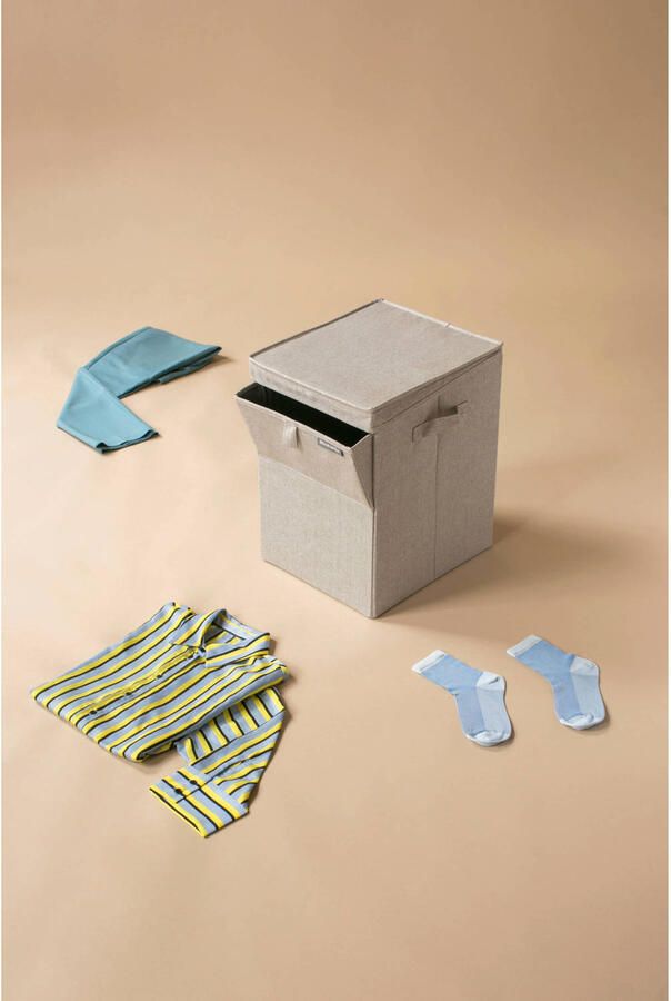 Brabantia Wasmand met Deksel Stapelbaar 35 l Grey - Foto 4