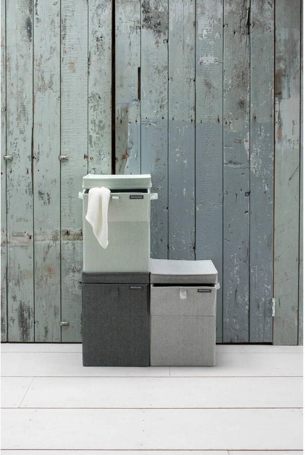 Brabantia Wasmand met Deksel Stapelbaar 35 l Grey