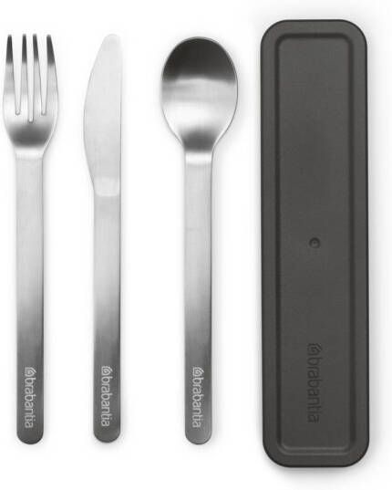 Brabantia Make & Take bestekset 3-delig Dark Grey