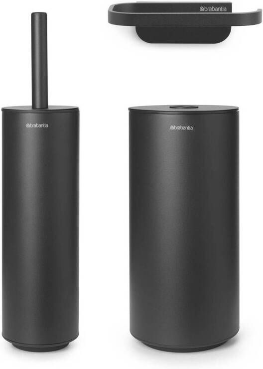 Brabantia mindset toiletaccessoires set van 3 mineral infinity grey