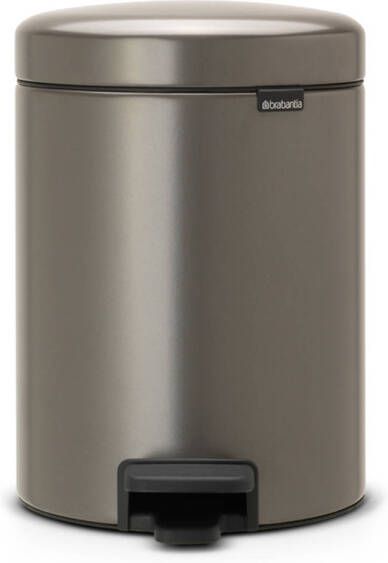 Brabantia NewIcon pedaalemmer 5L met kunststof binnenemmer Matt Steel