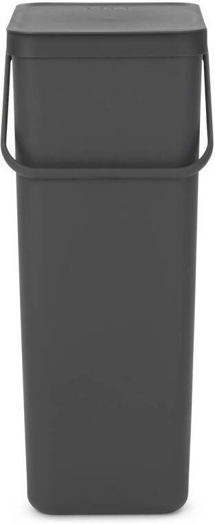 Brabantia Sort & Go prullenbak donker grijs 40 L - Foto 3