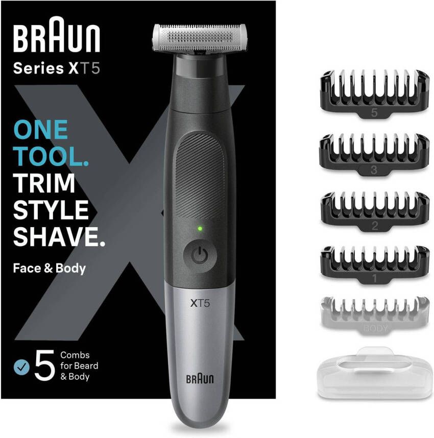 Braun Series X baard- en lichaamstrimmer XT5100 Blauw