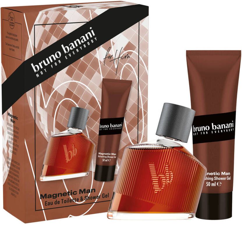 Bruno Banani geschenkset Magnetic Man eau de toilette 30 ml + showergel 50 ml