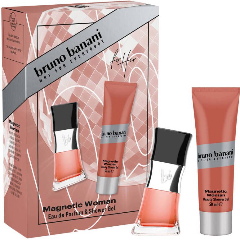 Bruno Banani geschenkset Magnetic Woman eau de parfum 30 ml + showergel 50 ml