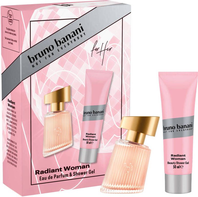 Bruno Banani geschenkset Radiant Woman eau de parfum 30 ml + showergel 50 ml