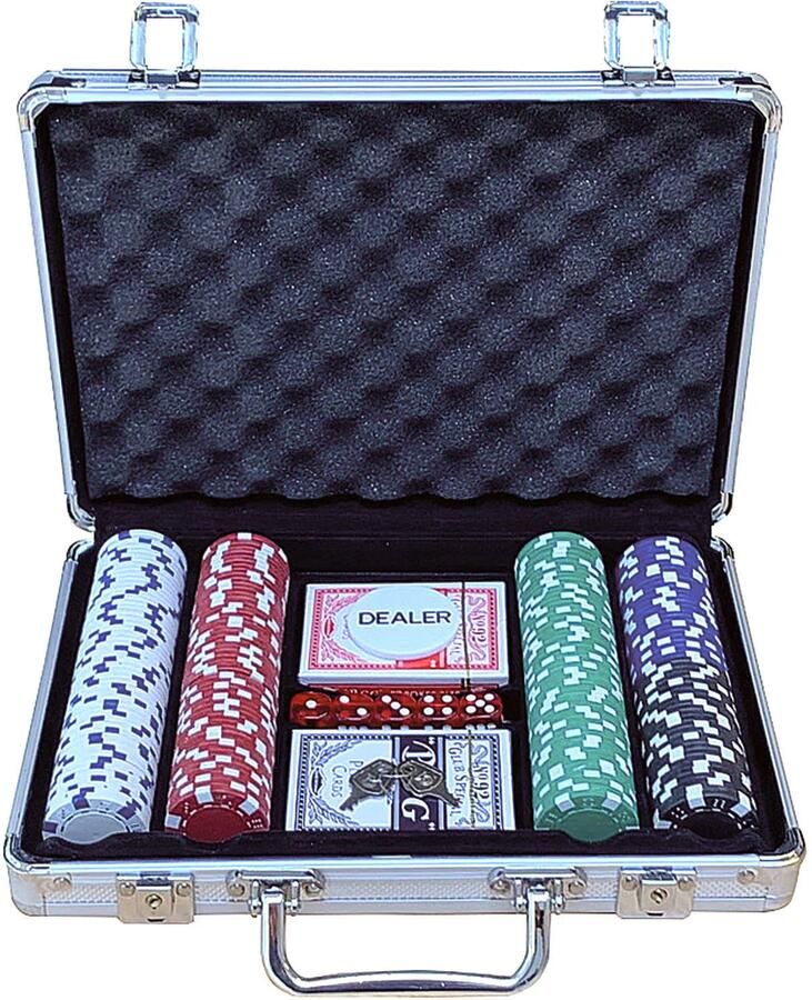 Buffalo Pokerset koffer aluminium 200 chips