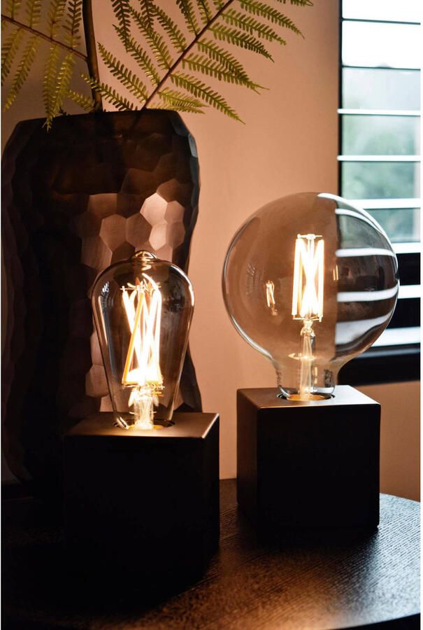 Calex Spiraallamp 'Peer' E27 LED 4W Titanium Rustic 14cm dimbaar