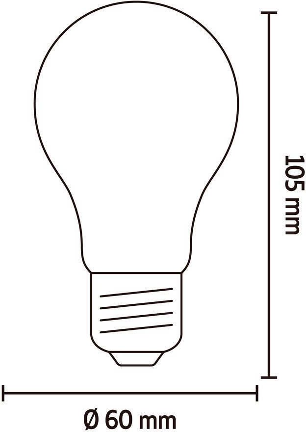 Calex Led Filament Standlamp 240v 4w E27 2700k Dimbaar - Foto 4