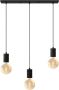 Calex hanglamp Rechthoek 3x E27 10x70cm Zwart - Thumbnail 2