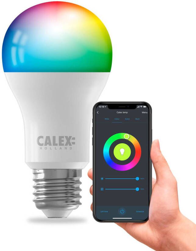 Calex Slimme Led Lamp E27 Wifi Lichtbron Rgb En Warm Wit 9.4w