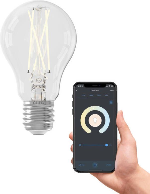 Calex Slimme Led Lamp E27 Filament A60 Helder Warm Wit 7w - Foto 2