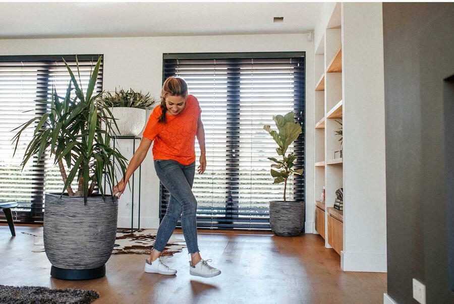 Capi Europe Bloempot bol Rib NL 43x41 Antraciet Opening Ø35 Voor binnen en buiten Levenslang garantie Breukbestendig 100% Recyclebaar KOFZ933 Opening Ø35 Bloempot voor binnen 5 jaar garantie KOFZ933 - Foto 3