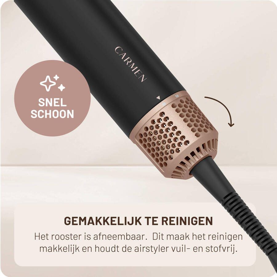 Carmen Airstyler Föhnborstel & krulborstel coanda effect CAS1470B - Foto 3