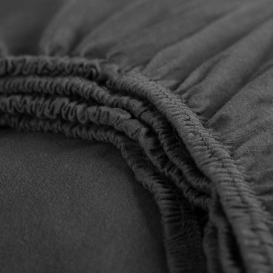 Cinderella Hoeslaken Flanel Geschikt voor Boxspring 2 Persoons 180 x 200 210 cm tot 30 cm Antraciet - Foto 12