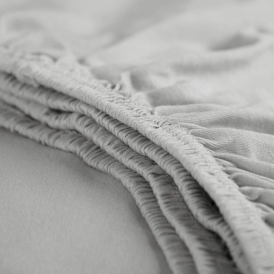 Cinderella Hoeslaken Geschikt voor Boxspring Jersey 80 90x220 of 100x200 cm tot 25 cm Lichtgrijs - Foto 12