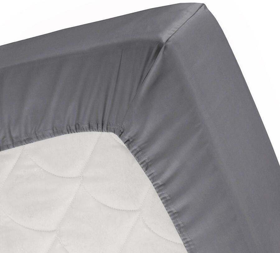 Cinderella Splittopper Hoeslaken Jersey Katoen Stretch Single Split anthracite 200x200 210cm - Foto 3