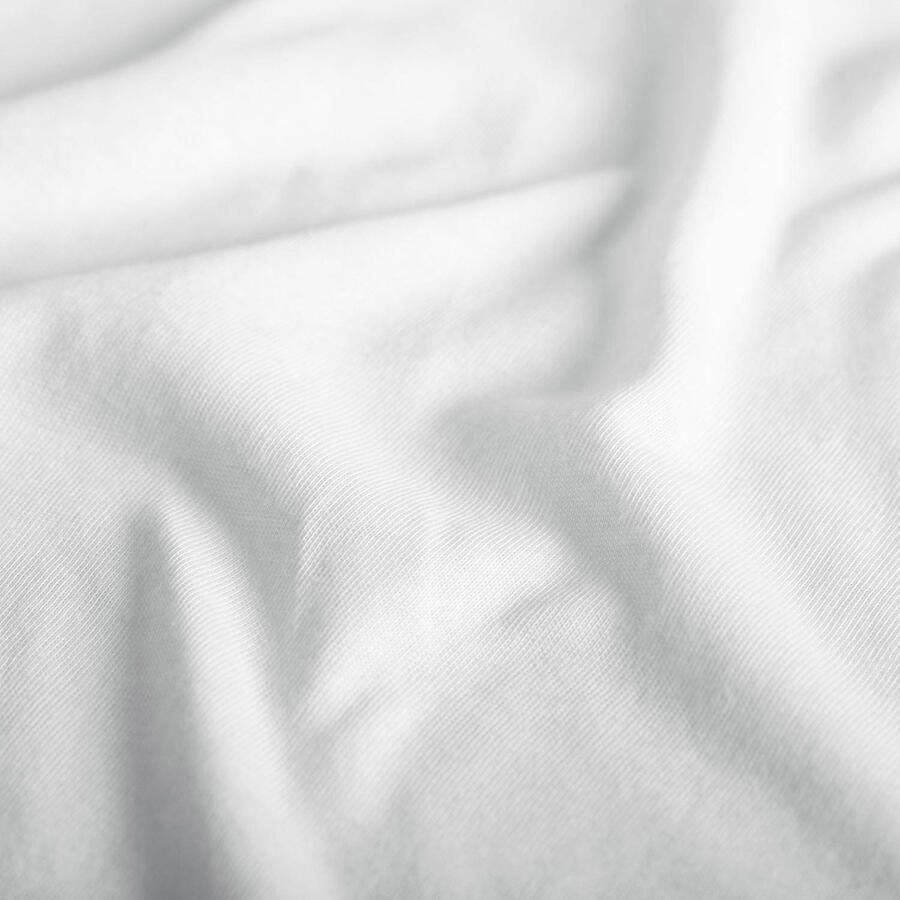 Cinderella Dubbel Jersey Hoeslaken 1 persoons Ook Geschikt voor Boxspring 80 90x210 220 & 100x200 tot 25 cm Wit - Foto 4