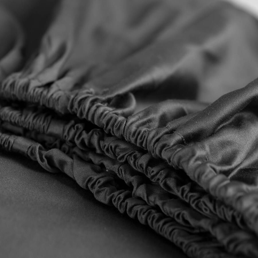 Cinderella Sundays Hoeslaken 2 Persoons 100% Katoen-Satijn 200x210 cm tot 25 cm Antraciet - Foto 3