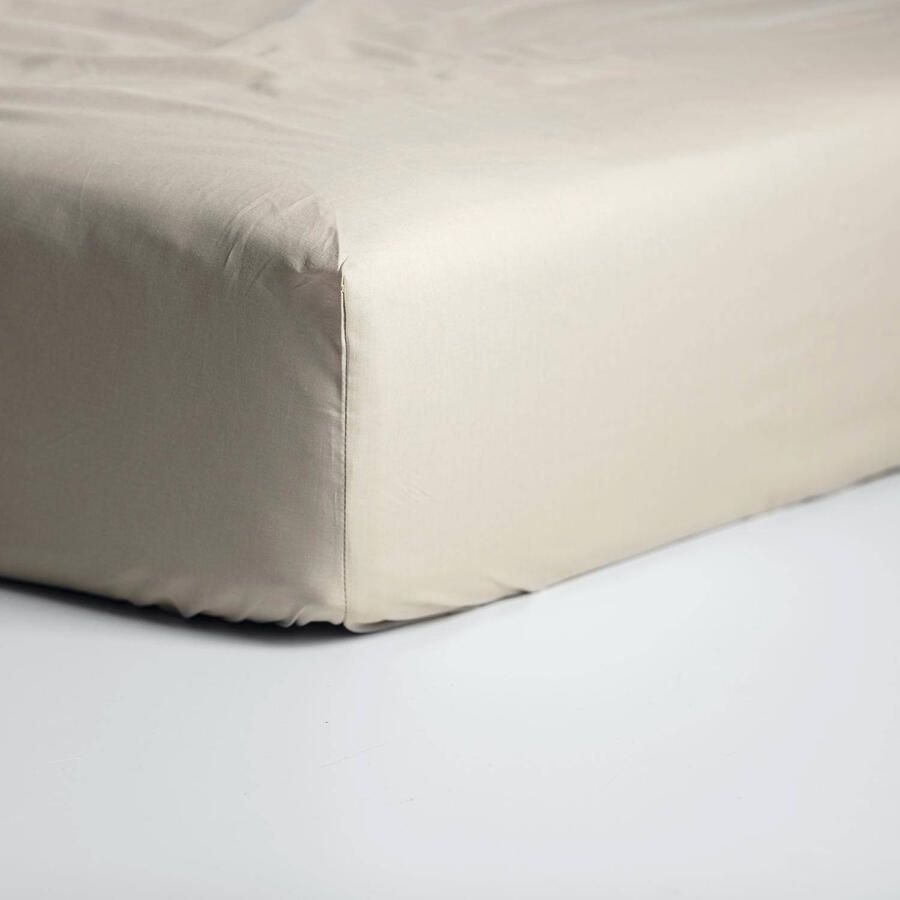 Cinderella Hoeslaken Flanel Geschikt voor Boxspring 1 Persoons 90 x 200 210 cm tot 30 cm Taupe