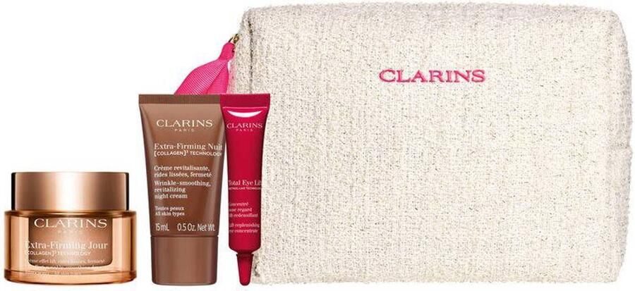 Clarins Extra-Firming Set Day Cream 50 ml + Night Cream 15 ml + Total Eye Lift 0 9 ml