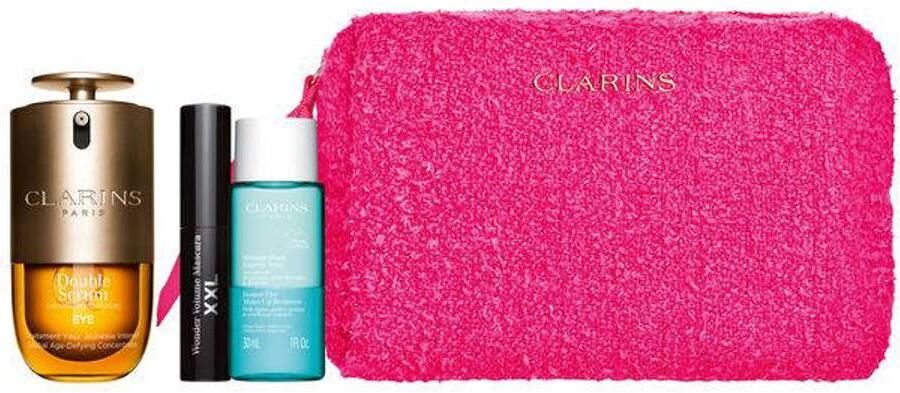 Clarins Set Double Serum Eye 20 ml + Instant Eye Make-up Remover 30 ml + Wonder Volume Mascara XXL 3 ml