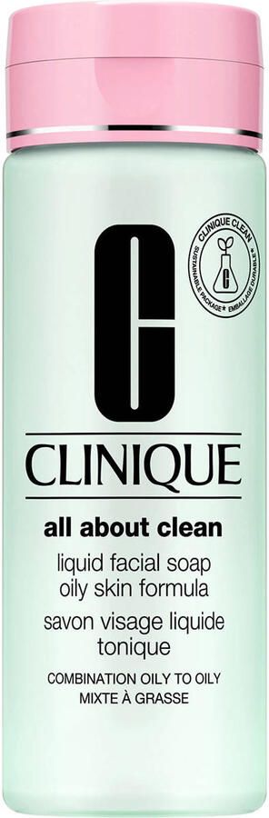 Clinique All About Zeer Zachte Vloeibare Gezichtszeep Droge tot Zeer Droge Huid 200 ml