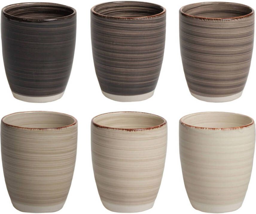Cookinglife Studio Tavola Bekers Vintage Loft 350 ml 6 stuks