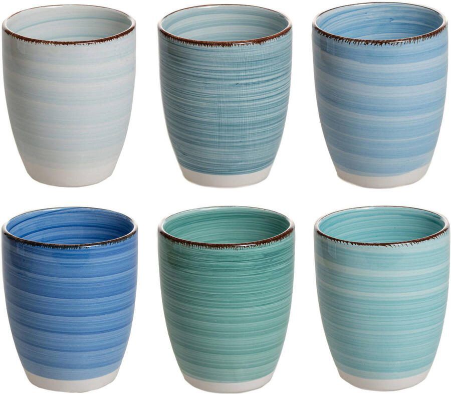 Cookinglife Bekers Delice Blauw 350 ml 6 stuks